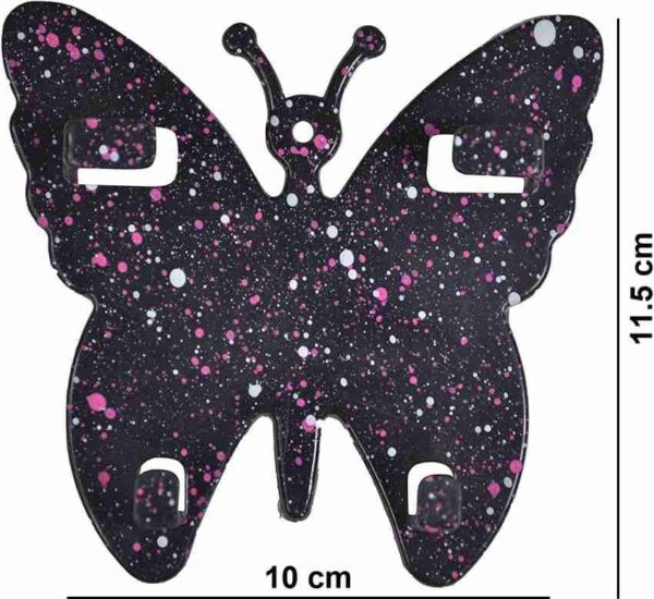 Advaitinc Mobile Stand Butterfly Wall Mounted Phone Stand for Charging Stand Plastic Wall Mount Charging Stand Mobile Wall Stand (Pack of 2) Mobile Holder - Image 5