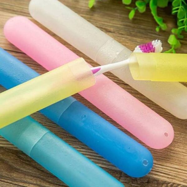 ikis Anti Bacterial Toothbrush Container (Pack of 4)- Tooth Brush Cap, Caps, Cover, Covers, Case, Holder, Cases, Travel, Home Use(Plastic, Multicolour) - Image 6