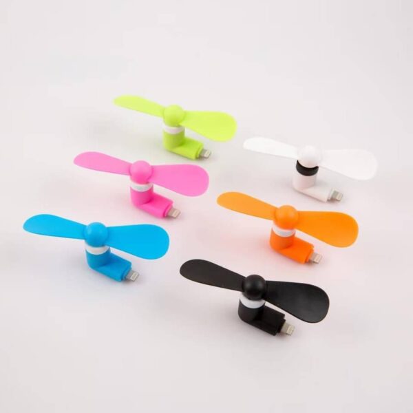 (Pack of 1) Portable USB Fan for OTG Enabled Phone Only, Multicolor, Small Fan for Android Smartphone/Tablet/Laptop/PC - Image 2