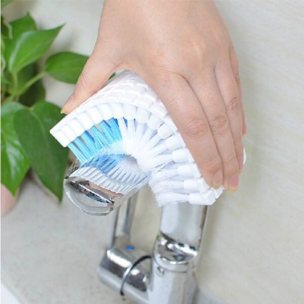 Mockery Kitchen Cleaning Brush, Bendable Flexible Brush for Sink, Bathtub, Window, Corner, Bathroom, Kitchen, Edge , Floor, Tub, Shower, Tile, Fruit and Vegetable (Pack of 1) - Image 2