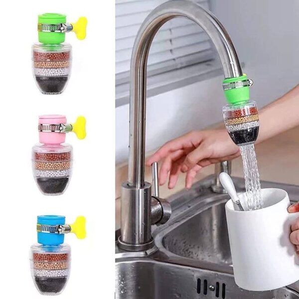 HOFAEL 360 Degree Rotating- Water Faucet Aerator Splash-Proof Filter/Anti-Splash/Bathroom Tap Adjustable Sprinkler/tap Shower/Water Saving Device Faucet (1 Faucet Sprinkler - Maifan Stone) - Image 2