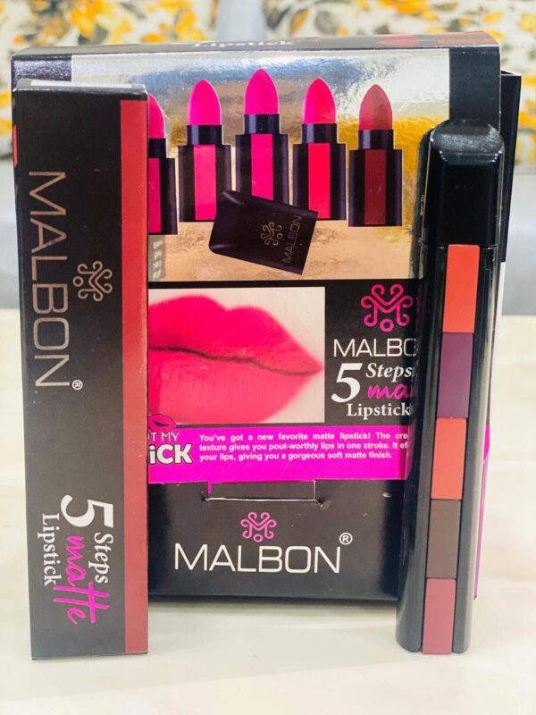 Double Lips 5-in-1 Lipstick 7.5gm| Five Shades In One| Long Lasting, Matte Finish| Non Drying Formula with Intense Color Payoff| Compact & Easy to Use - Image 2