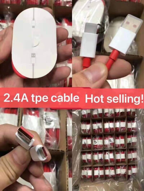 OnePlus Warp Charge Type-C Cable (100cm, Red) - Image 2