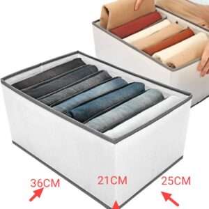 Wardrobe Jeans Organizer Clothes Organizer, Extra Large HOME SHARON 2 Pack Jeans Storage for Closet, Pants Organizer Shirts Closet Organizer for Men