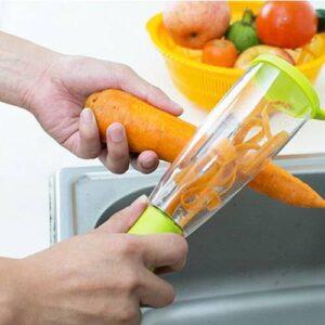 peeler with container