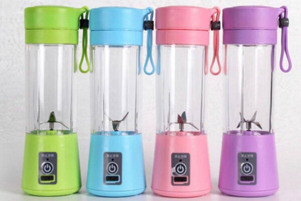 Instant Pot 6 Blade Smoothie Maker & Portable Electric USB Juice Maker Juicer Bottle Blender Mixer, Rechargeable Bottle & Portable Fruit Blender Maker Protein Shaker(MULTI) (Small)