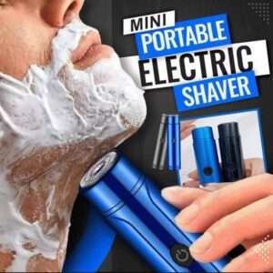 Sixfire Mini Portable Electric Shaver,USB Rotary Razor, Pocket Size Washable Electric Razor, Wet and Dry Use Mini Electric Shaver for Men Gift for Husband Father (Blue)