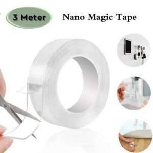 LAKHOTO Unique Store Double Sided Strong Adhesive Transparent Anti Slip Tape (3 Meter)