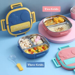 3 Compartment Steel Lunch Box 6