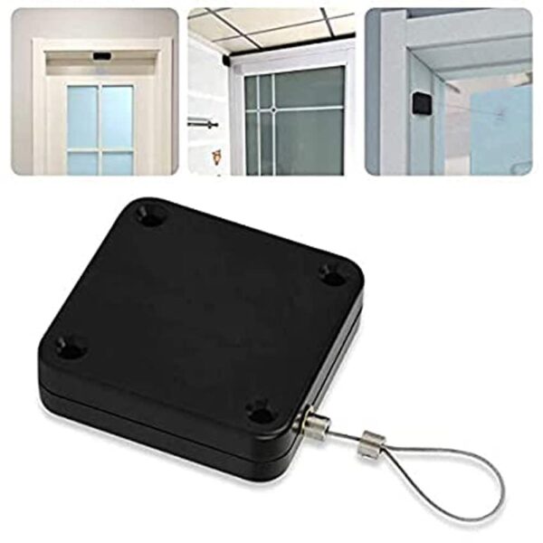 CELLEBII® Punch-Free Multifunctional Automatic Door Closer Residential Commercial Auto Door Closer with Drawstring Closer Door for Internal Home Storm - Image 7