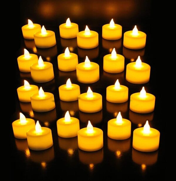Button Led Candle Set of 24