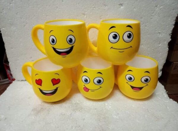 Cermic Cup Different Face 1 Pcs