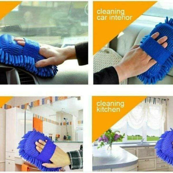 Zuru Bunch Pack of 1 Microfiber Hand Duster Multi-Purpose Washing & Dusting Sponge for Intense Cleaning Car,Home,Office - Image 2