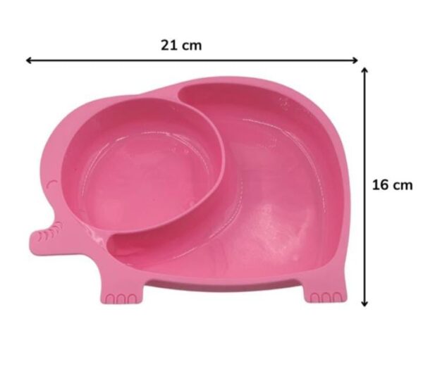 Kids Silcone Elephant Plate - Image 3
