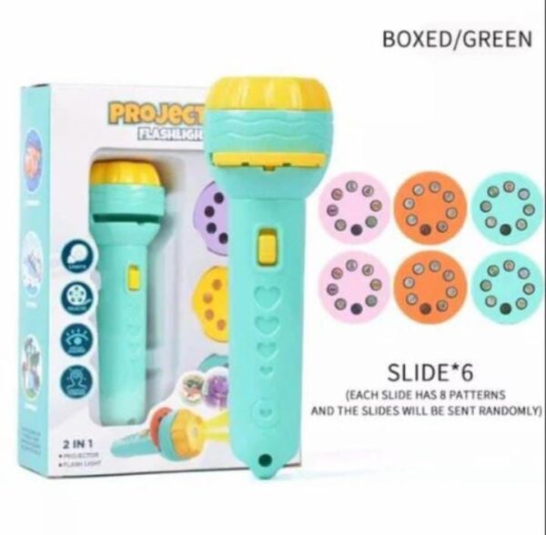 Qshixle Projector Flashlight Torch, Kids Projection Light Toy Education Learning Night Light Before Going to Bed Best Gift for Kids 7 Years boy or Girl Learning and Playing (Flashllight Torch) - Image 3