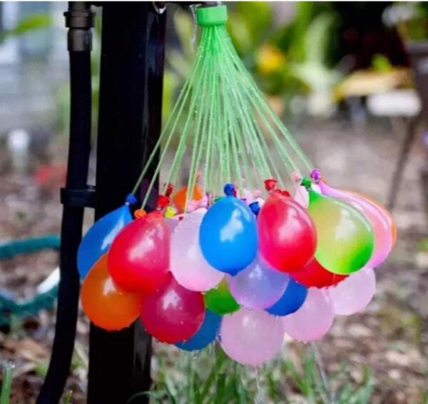 GameReserves Holi Water Magic Balloons l Set of 3 Bunch l 111 Baloons l Multicolour l Quick Fill and Auto Tie in 60 Seconds with Universal Tap Adaptor - Image 4