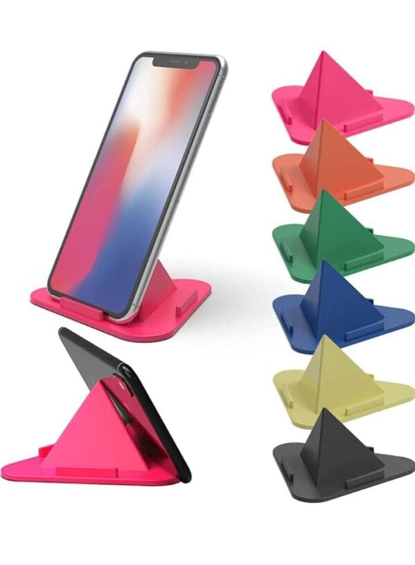 MAPPERZ Univeral Portable Three-Sided Pyramid Shape Desktop/Table Mobile Holder Stand Compatible with All Mobile Phone -  Multicolor - Image 4