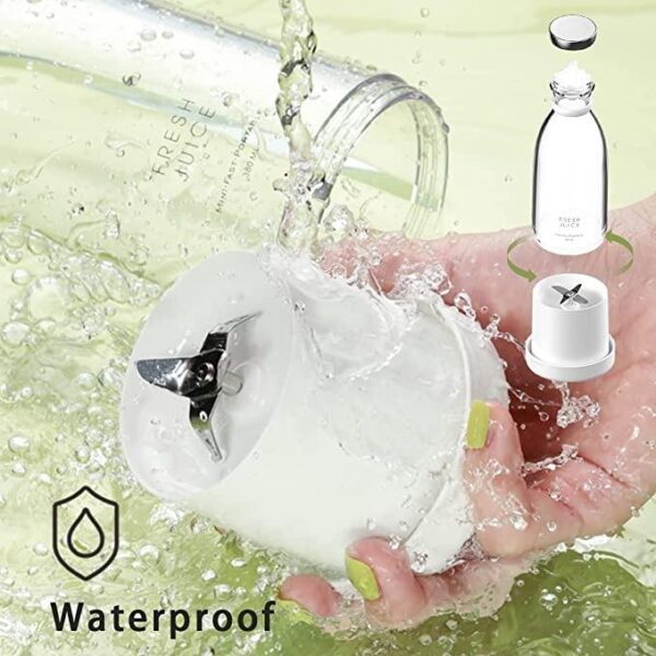 Gaxquly Mini Portable Blender Mixer Smoothie | Fruit Juicer For Sports Travel And Outdoors (Mini Juicer Grinder) (Mini Juicer Grinder) - Image 3