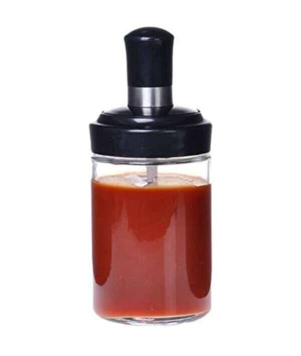 Exotic Mall Kitchen High Borosilicate Glass Food and Pickle Storage Spice Jar With Spoon Storage Spice Salt Sugar Storage Bottle Glass Container Jar 250ml 1-(Spoon Jar) (SPOON, 1) - Image 5