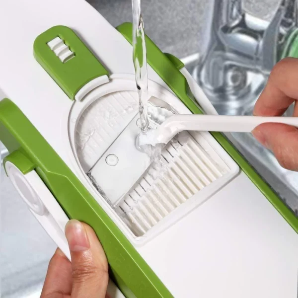 BMI Adjustable Slicer with Spring Slicer Safety Holder Ideal Mandoline for Multipurpose Vegetable & Fruit Chopper Cutter Grater Ideal for Potato - Image 3
