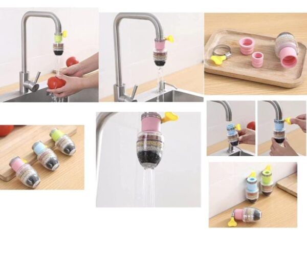 MIRARIYA Tap Water Purifier Filter Faucet 6 Layer Carbon Activated Dust Chlorine Remover Water Softener for Drinking Cartridge Alkaline Taps for Kitchen Sink Bathroom Wash Basin (1 pic-multi) - Image 6