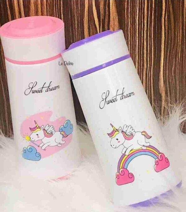 Unicorn Print Water Bottle