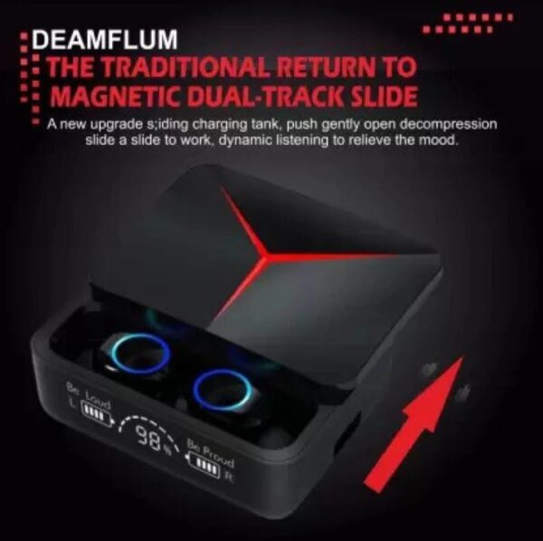 M90 Pro Bluetooth Earphone, Gaming Earbuds with Mic, Smart Touch Headset Earbuds with Power Bank. - Image 5