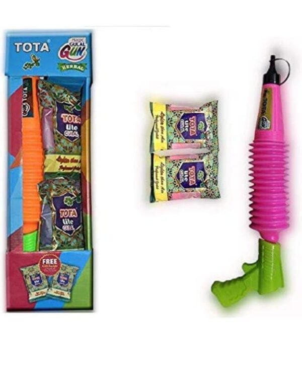 Magic Gulal Gun Big With 2 Color Pkt