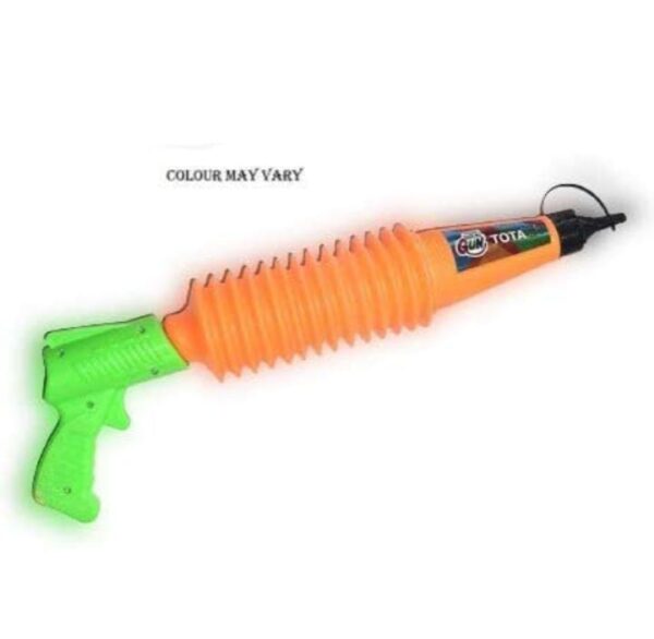 PRINT BHARAT Gun for Holi - Sprays Dry Colors in Air | Natural and Herbal Holi Kit for Kids Festivals and Holi Celebrations - 1 Refillable Pichkari and 2 Packets of Gulal Colors (Pack of 4) - Image 2