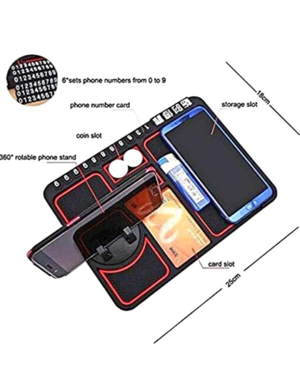 king shine Car Accessories Multifunction Phone GPS Holder Anti-Slip Silicone Pad and Car Mobile Holders for Car Dashboard - Image 2