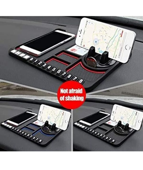 king shine Car Accessories Multifunction Phone GPS Holder Anti-Slip Silicone Pad and Car Mobile Holders for Car Dashboard - Image 4