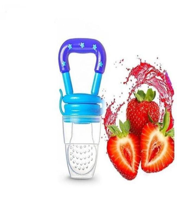 LuvLap Silicone Food/Fruit Nibbler with Extra Mesh, Soft Pacifier/Feeder, Teether for Infant Baby, Infant, Joystar Yellow, BPA Free - Image 5