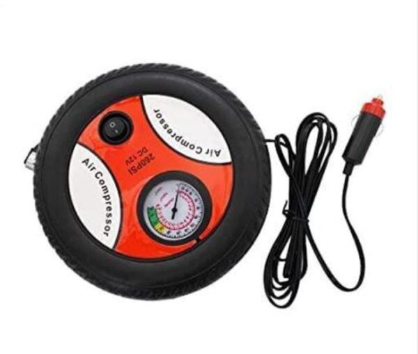 Car Tire Inflator Air Compressor Mini Tire Shape Design 12V Electric Inflating Machine - Image 4