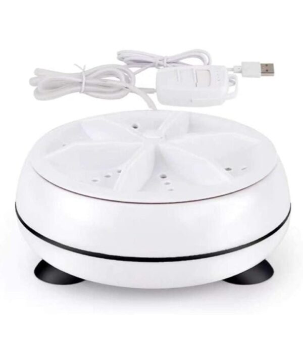 Grewia Mini Washing Machine Turbine Washing Machine Washing Machine Door Hinge Ultrasonic Lightweight Turbo Washer with USB Cable - for Home Camping Dorms Business College Rooms. - Image 2