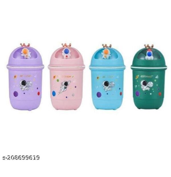 HAPPY BORN 330Ml Cartoon Astronaut Spaceman Large Capacity Drinking Glass Water Cup, Travel Mug for Kid, Kids Water Bottle for Boy & Girl - Multicolour (Set of 1) - Image 2