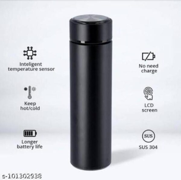 Black Double Wallet Steel Bottle - Image 2