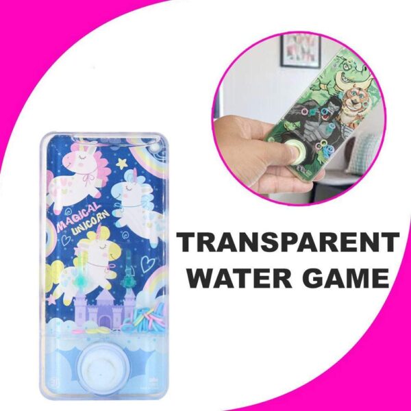 S4SQUARE ENTERPRISE ® Adorable Classic Unicorn Water Bubble Ring Toy Game for Girls (Transparent Nostalgic Water Indoor Game Toy) (Pack of 1) - Image 3